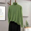 Höst Varm Mjuka Cashmere Turtleneck Pullovers Tröjor Kvinna Vinter Koreansk Slim-Fit Pull Sweater Kvinnor Kläder Pullovers 211215