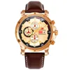 Zegarki na rękę męskie zegarki kwarcowe luksusowa atmosfera chronograf rengio masculino dla przyjaciela