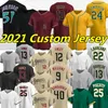 Maglie da baseball City Connect 2021 51 Randy Johnson 24 Rickey Henderson Madison Bumgarner Ketel Marte Pavin Smith Josh Rojas Christian Custom Jersey