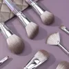 13-teiliges Make-up-Pinsel-Set, Aluminiumrohr, mehrfarbig, galvanisierter Griff für Lidschatten, Foundation, Puder, Eyeliner, Highlight Blush11501401