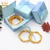 4pcs / lot Bracelets de charme d'or indiens pour femmes bijoux africains Luxury Adjustable Dubai Accessoires 24k Gold plaqué 220702