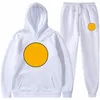 Träningsoveraller för män Sweatshirt Set Smiley Face Print Hood Sweatshirts Träningsbyxor för män och kvinnor Pardräkt Designer High Street Sets S-XXXL