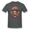 メンズTシャツサタン邪悪なキノコ画像Tシャツピュアコットンスリムフィットフィットネストップシャツ