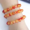Link Chain 10mm Natural Stone Orange Red Carnelian Agates Bracelets For Women Men Crysta Beaded Stretch Bracelet Energy Gift Jewelry Fawn22