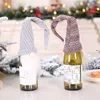 Capa de garrafa de vinho de Natal envoltório xmas moda novidade presente de sacos para mesa decoração jjf11268