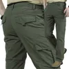 Pantaloni cargo da esterno multitasche tattici leggeri da uomo Pantaloni da uomo asciutti e impermeabili traspiranti casuali militari da uomo 210723