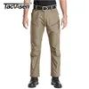 TACVASEN Tactical Cargo Pants Mens Summer Straight Combat Army Military Pants Cotton Many Pockets Stretch Security Trousers Men 210723