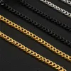 7MM Stainless Steel Cuban Chains 18 20 22 24 30 Inch Cuba Necklace Unisex Hip Hop Jewellery for Men Women Factory Direct Wholesale