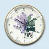 Wall Clocks Round Bedroom Clock Fashion China Plastic Living Room Simple Silent Digital Reloj De Pared Home Decor EB5WC