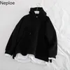 Neploe Streetwear Sweatshirt Autumn Sleeve Hoodies Haruku Hoodie Tops Tops Tops Coat Women Sudadera Mujer 210422