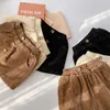 Garçons et filles d'hiver épaississent pantalons décontractés en velours côtelé chaud enfants 3 couleurs pantalons à doublure épaisse 210708