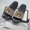 Stylish Slippers Tigers Stripe Sandals Men Women Slipper Bee Letter Print Flip Flops Fashion Beach Slides Summer Rubber Sandal with box