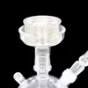 Arab water pipe shisha hookah with LED light complete set of acrylic water double pipes transparent