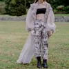 Summer elegancki elegancki polka kropka hit kolorowa kurtka 2021 mody podwójne kieszenie luźne płaszcz z siatki długie rękawy damskie kurtki