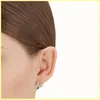 High Quality Silver Hoop Earrings Designers Diamond Earrings Studs F Earring 925 Silver For Women Lovers Gift Luxury Jewelry Box New
