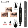 CmaaDU Eyeliner liquide noir avec tampon de tatouage pour les yeux à capuchon pour débutants Crayon eye-liner étanche