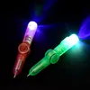 Colorful flash gyro ballpoint pen children's toys best selling luminous toys can write pens