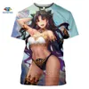 Sonspee harajuku anime cosplay kostym t-tröjor spel öde stor order män t-shirt kort ärm kvinnor tee casual sommartoppar x0621