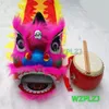 14 pulgadas Lion Dance Costume Drum play 5-12 Age kid Niños WZPLZJ Party Ejercicio Deporte Desfile al aire libre Parad Stage Mascot China performance Toy Kungfu set Traditiona