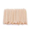 2021 100 pezzi nail art design bastoncini di legno arancione bastoncini spingi cuticole rimozione manicure pedicure cura