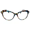 أزياء نساء الفراشة نظارات Cateye الإطار 54-17-145 خفيفة الوزن اللوح المعدني Fullrim لوصف الموصوفة الموصوفة Fullset التعبئة CA151T