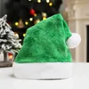 Christmas Santa Claus Hats 7 Colors Short Plush Caps Festival Party Cosplay Costumes Cap Xmas Decoration Red Hat BH4981 TYJ