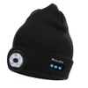 Bonnet d'hiver pour femmes et hommes, chapeau tricoté avec musique, Bluetooth, LED, lampe de poche, casquette de sport de plein air, escalade, Camping, casquettes chaudes