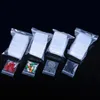 100st Lot Mini Clear Pouches ER Liten plastdragare förvaringspåse Återanvändbar självförsegling Packing Pack Bags265T4241602