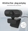 内蔵のマイクロホンの1080P HDウェブカメラ回転式PCデスクトップWebカメラの小型コンピュータWebCamera CAMビデオ記録作業