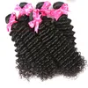 Human Hair Bulks Luvin Deep Wave28 30 32 Inch Peruvian Virgin Extension 100% Weave Unprocesshuman Bundles