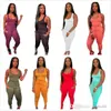 Women Tracksuits Two Piece Pants Set Jogging Suit Designer Sexy Vest Shorts And Pants Clothing Belt Tether Summer Solid Color Outf6104467