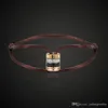 Lanrisha de luxe en acier inoxydable Boucheren Différent Silk String Main Make Bracelet Four Couleur Zircon Round Bronzer Mode J