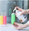 Silicone Travel Bottles Picnic Flask Translucent Colours Lotion Cosmetics Shampoo Portable Small can take it on plane ZYY845