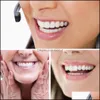 Iced Out Grillz Body Jewelry JewelryUpperlower Cosmetic Denture Polyeten Grillar Fake Tooth Er Simation Tandblekning Dental2249511