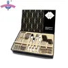 24 PCS Set di posate in acciaio inossidabile Set di posate Lucidatura a specchio di alta qualità 18/10 Argenteria Stoviglie Cucchiai Coltello Forchetta Confezione regalo 210928