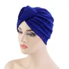 Women Turban Cap Solid Color Head Scarf National Style Hair Accessories Corn Kernels Knotted Bandana Fashion Bandanas Soft Sleep Caps