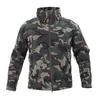 Vinter Military Fleece Jacket Män Soft Shell Tactical Vattentät Army Camouflage Coat Airsoft Kläder Multicam Windbreakers 211023