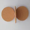 Classic Round Rain Cork Roachers Деревянная Чашка Коврик Питьевые Настольные Настольные Кофе Чашки Чашки Коврики Главная Кухня Бар Инструменты Настраиваемый Логотип DBC BH2781