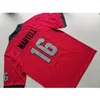 SJZL Nadir Futbol Forması Erkek Gençlik Kadın Vintage Unlv Rebels # 16 Tate Martell Kolej Formaları Boyutu S-5XL Özel Herhangi bir isim veya numara