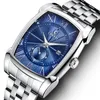 Luxury Brand Watches Mens Quartz Militär Rostfritt stål Armbandsur Män Top Brand Fashion Chronograph Man Vattentät Business Watch