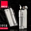 IMCO d'origine plus léger vieux gaz plus léger plus léger cigarette en acier inoxydable briquet briquet briquet tabac.