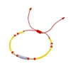 Beaded Strands Go2Boho Striped Bracelet Black Crystal & Red Miyuki Seed Beads Narrow Chain Adjustable Bracelets For Women Jewellery Inte22