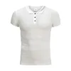 Koşu Örme Polo Gömlek Erkekler Spor Sıska Kısa Kollu T-shirt Erkek Vücut Geliştirme Tee Gömlek Spor Polos Yaz Spor Giyim 210421