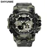 Relogio Mens Watch Luxury Camouflage Gshock Fashion Digital LED Date Sport Men Outdoor Electronic Watches Man Gift Clock Wristwatc3438444