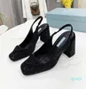 Designer Diamond Shoes Dames Hoge kwaliteit Sandalen Fashion Glanzende RiTestone Leather High Heel 9,5 cm Slippers Show Party Dress Shoe