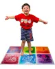 Art3D 6-Tile Sensorische kamer Tile Multi-Color Oefening Mat Vloeistof Encased Floor PlayMat Kids Speel Antislip Mats, 16 m² (50x50cm)