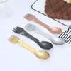 Portable Stainless Steel Cutlery Knife Fork Spoon Outdoor Camping Multifunctional Tableware Household Kitchen Bottle Opener RRF13069