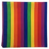 Festival arco-íris colorido sete listras 55x55cm unisex algodão bolso quadrado lenço headband bandana gay desfile pulseira laço jy18 y1020