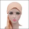 Bonnet/Skl Casquettes Chapeaux, Foulards Gants Mode Aessories Bonnet Perte De Cheveux Cancer Femme Chapeau Doux Turban Chimiothérapie Cap Lady Long Hat1