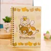 Kawaii Japonia Cartoon Rilakkuma Notebook Dziennik Agenda Pocket Book Office School Supplies Station Cute Dla Dzieci 210611